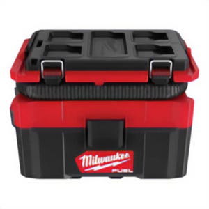 Milwaukee® 0970-20 M18™ Fuel™ Packout™ Cordless Handheld Wet/Dry Vacuum Kit, 12 A, 2.5 gal Tank, 18 V, Polycarbonate Housing