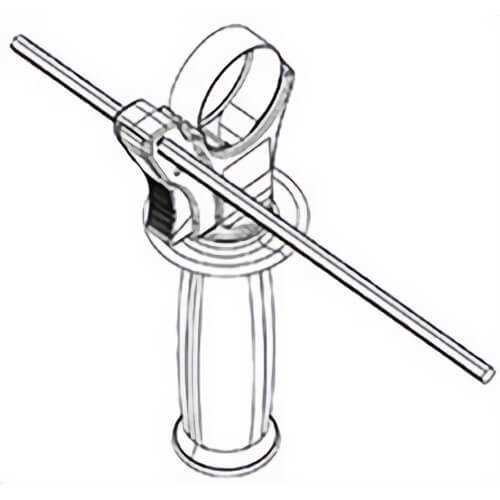 Milwaukee® 14-34-5262 Replacement Side Handle Assembly, for use with 5262 D-Handle Rotary Hammer