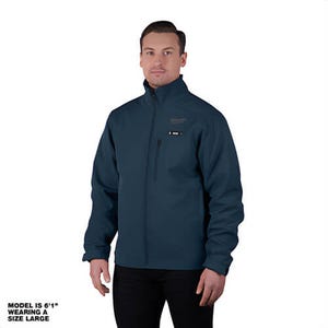 Milwaukee® 204BL-21L M12™ Heated ToughShell™ Jacket with M12™ Battery, Charger and Power Source, Wind/Water Resistant, Blue, L