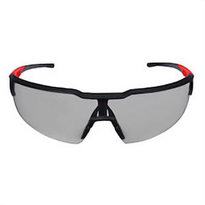 Milwaukee® 48-73-2106 Safety Glasses, Anti-Scratch, Gray Lens, Black, Plastic Frame, Polycarbonate Lens, ANSI Z87.1+/CSA Z94.3/OSHA Standard