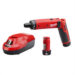 Milwaukee® M4™ 2101-22 Cordless Screwdriver Kit, 1/4 in Chuck, 4 VDC, 44 in-lb Torque, Lithium-Ion Battery