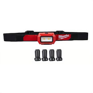 Milwaukee® 2103 Cordless Hard Hat Headlamp, LED Bulb, Plastic Housing, 350 Lumens