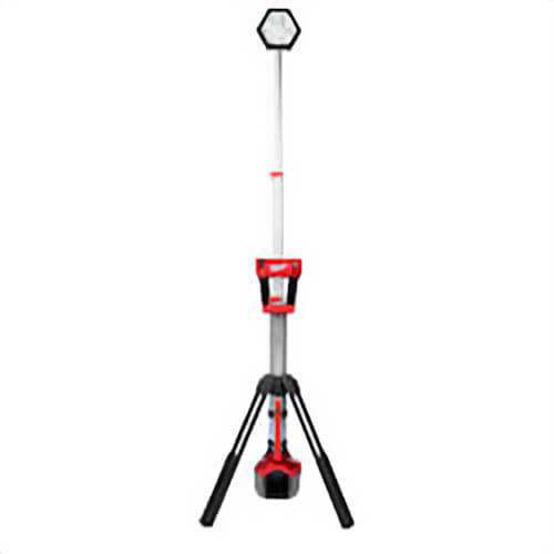 Milwaukee® M18™ 2131-20 Dual Power Cordless Tower Light, 7-1/2 in L x 8 in W x 40-1/2 in H, 18 VDC, LED Lamp
