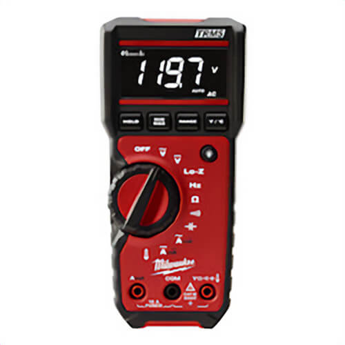 Milwaukee® 2217-20 Digital Multimeter, 600V DC/VAC, 10 A, 40 MOhm, 6 mV to 600V AC, 600 mV to 600V DC, 10 A, 600 Ohm to 40 MOhm