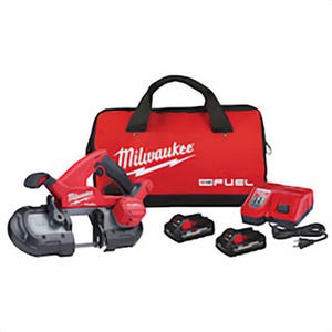 Milwaukee® 2829-22 M18 Fuel™ Compact Cordless Portable Band Saw, 3-1/4 in Cutting, 35-3/8 in L Blade, 18 VDC