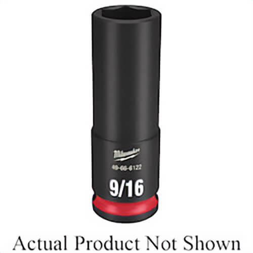 Milwaukee® Shockwave™ Impact Duty™ 49-66-6125 Socket, 3/8 in Hex Drive, 3/4 in Deep Socket, 6 Points