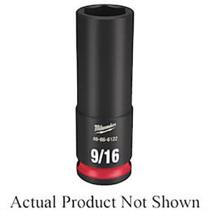 Milwaukee® Shockwave™ Impact Duty™ 49-66-6125 Socket, 3/8 in Hex Drive, 3/4 in Deep Socket, 6 Points