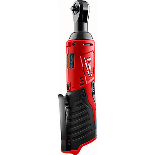 Milwaukee® M12™ 2456-20 Double Insulated Cordless Ratchet, 1/4 in Drive, 30 ft-lb Torque, 250 rpm Speed, 12 VDC, Li-Ion Battery