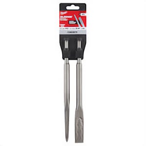 Milwaukee® 48-62-6080 SDS-Plus Sledge™ Single Ended Bull Point and Flat Chisel Set