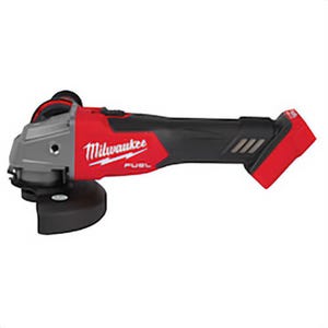 Milwaukee® 2881-20 M18 Fuel™ Cordless Angle Grinder, 5 in dia Wheel, 5/8-11 UNC Arbor/Shank, 18 V, M18™ Lithium-Ion Battery, Slide Switch