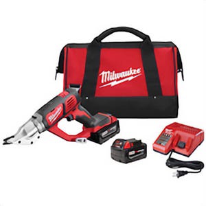 Milwaukee® M18™ 2635-22 Double Cut Cordless Shear Kit, 18 ga Cold Rolled Steel, 22 ga SS Cutting, 2300 spm