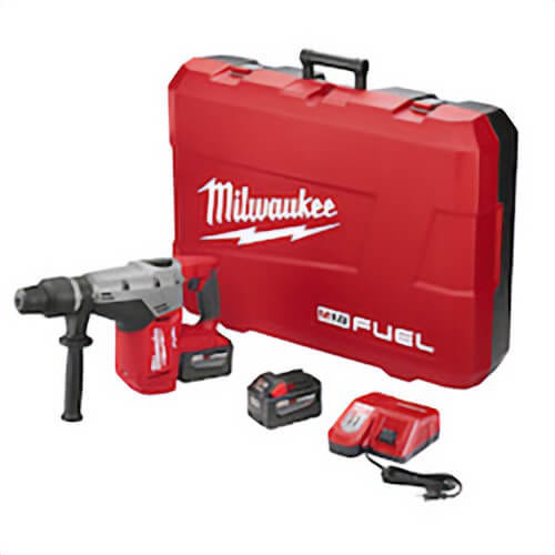 Milwaukee® 2717-22HD Cordless Rotary Hammer Kit, 1-9/16 in SDS Max® Chuck, 18 VDC, 0 to 3000 RPM No-Load, M18™ Redlithium™ Battery