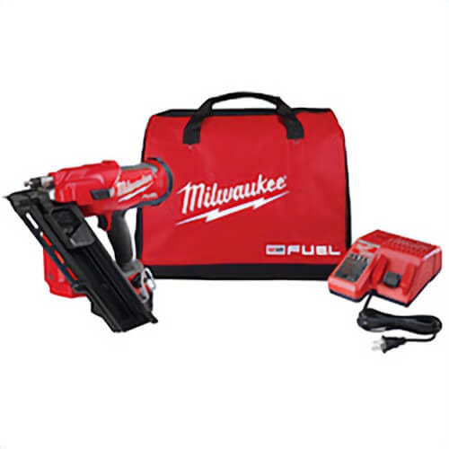 Milwaukee® M18 Fuel™ 2745-21 Brushless Cordless Framing Nailer Kit, 2 to 3-1/2 in Fastener, For Fastener Type: 30° Framing Nailer, 51 lb Magazine