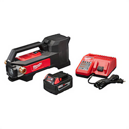 Milwaukee® M18™ 2771-21 Cordless Transfer Pump Kit, 480 GPH Flow Rate, 3/4 in Inlet x 3/4 in Outlet, 1/4 hp