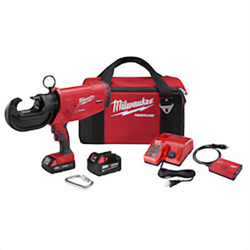 Milwaukee® 2778-22 Cordless Utility Crimper Kit, 12 ton Crimping, 18 VDC, M18™ Redlithium™ Battery, 16 in OAL