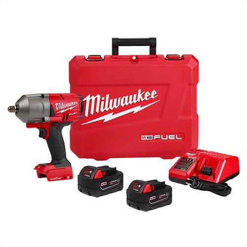 Milwaukee® 2862-22R M18 Fuel™ with One-Key™ High Torque Impact Wrench, 1/2 in Pin Detent Kit