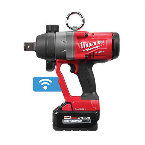 Milwaukee® 2867-22 M18 Fuel™ High Torque Cordless Impact Wrench with One-Key™ Kit, 1 in Square Drive, 1,800 ft-lb Torque, 18 VDC