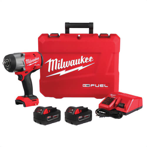 Milwaukee® 2967-22 M18 Fuel™ 1/2 in High Torque Impact Wrench with Friction Ring Kit