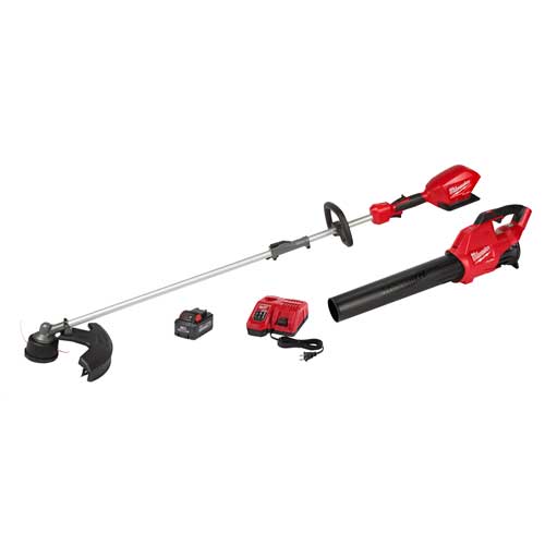Milwaukee® 3000-21 M18 Fuel™ 2-Tool Combination Kit, Tools: String Trimmer/Blower, 18V, 8 Ah Lithium-Ion M18™ Redlithium™ XC8.0 Battery