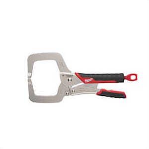 Milwaukee® Torque Lock™ 48-22-3631 Gripped Regular Locking C-Clamp with Grip, 2-1/8 in D Throat, 3-3/8 in Jaw Opening, Forged Alloy Steel