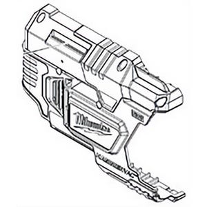 Milwaukee® 31-15-1230 Replacement Motor Housing Cover, for use with 2306 M12™ Hammervac™ Dust Extractor