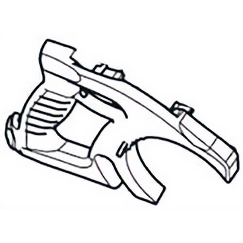 Milwaukee® 31-44-0081 Replacement Q-Lok Right Half Handle, Red, for Circular Saw with Handle and Electric Brake