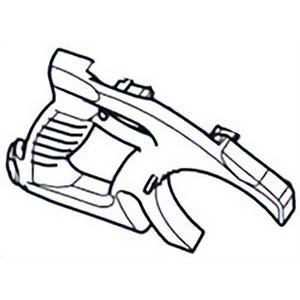 Milwaukee® 31-44-0081 Replacement Q-Lok Right Half Handle, Red, for Circular Saw with Handle and Electric Brake