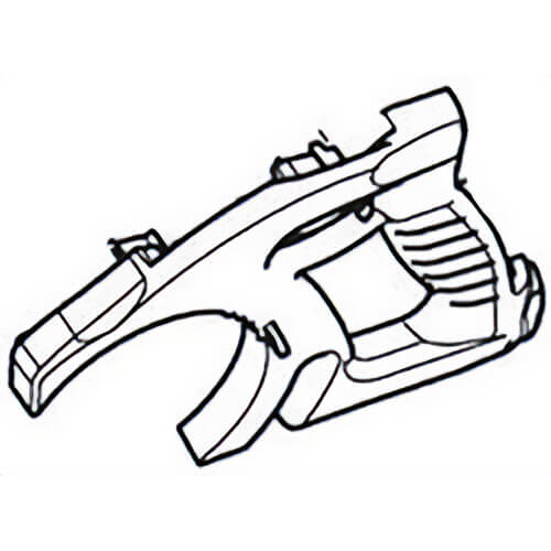 Milwaukee® 31-44-0151 Replacement Right Half Handle, Red, for use with 6391 Left Blade Circle Saw with Tilt-Lok™ Handle