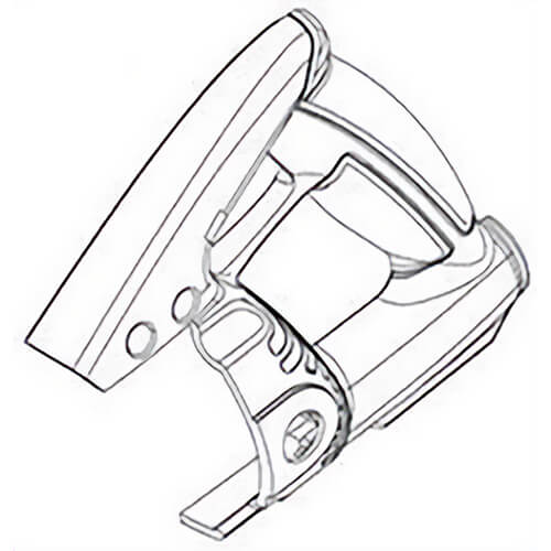 Milwaukee® 31-44-1107 Replacement Left Hand Handle, for use with 6577 Worm Drive Saw