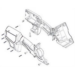 Milwaukee® 31-44-2290 Replacement Handle Halve Kit, for use with 2470 12V PVC Shear