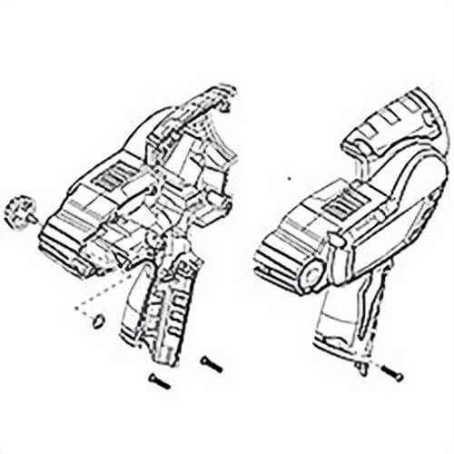 Milwaukee® 31-4475 Replacement Handle Assembly, for use with 2441 M12™ Cordless Caulk and Adhesive Gun