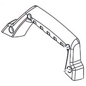 Milwaukee® 31-44-3225 Replacement Right Carrying Handle, for use with 6177 Abrasive Cut-Off Machine