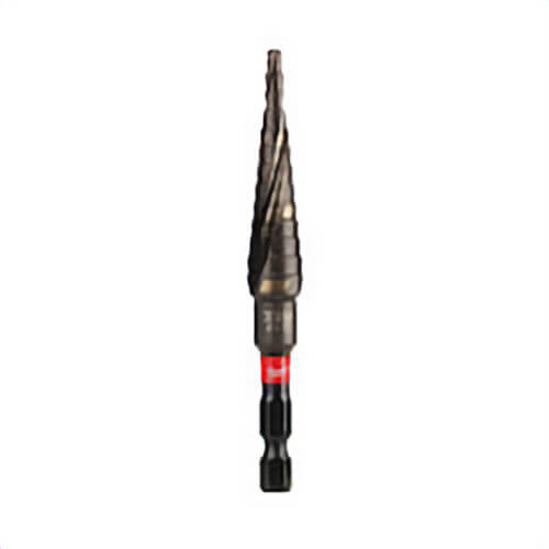 Milwaukee® 48-89-9244 Shockwave™ Impact Duty™ Impact Step Drill Bit, 3/16 in dia Min Hole, 7/8 in dia Max Hole, 12 Steps, Titanium