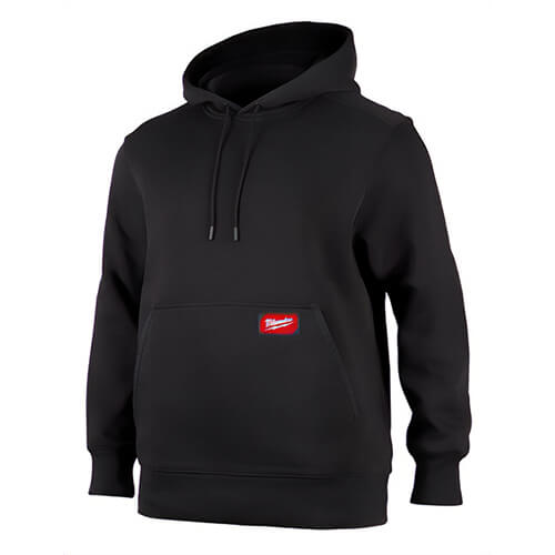 Milwaukee® 351B-S FreeFlex™ Pullover Hoodie, Midweight, Breathable Fabric, Reinforced Pocket Seams, Black, S