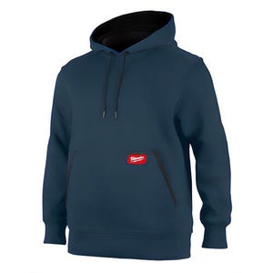 Milwaukee® 351BL-S FreeFlex™ Pullover Hoodie, Midweight, Breathable Fabric, Reinforced Pocket Seams, Blue, S
