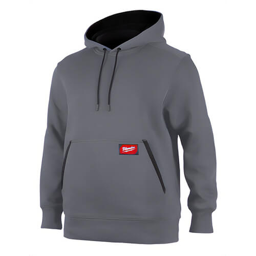Milwaukee® 351G-XL FreeFlex™ Pullover Hoodie, Midweight, Breathable Fabric, Reinforced Pocket Seams, Gray, XL