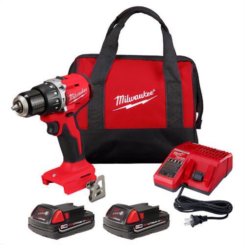Milwaukee® 3602-22CT M18™ Compact Brushless, 1/2 in Hammer Drill/Driver Kit