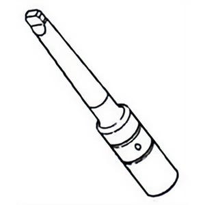 Milwaukee® 42-30-0310 Replacement #2 Morse Taper Body, for use with 6124-30 Rat-Tail Angle Grinder with Lock-On