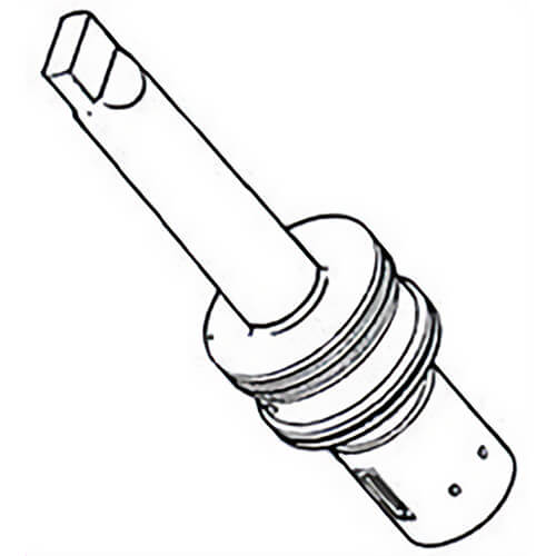 Milwaukee® 42-30-0380 Replacement Chip Breaker Shank, for 49-57-0012, 49-57-0013, 49-57-0032 Arbor Assembly For Steel Hawg Bits