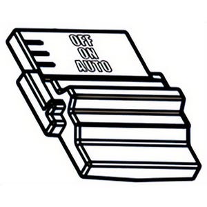 Milwaukee® 42-42-1190 Replacement 3 Position Slide Button, for use with 2306 M12™ Hammervac™ Dust Extractor