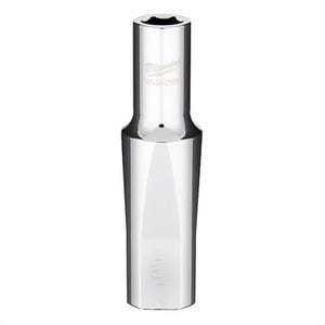 Milwaukee® 45-34-2100 Deep Socket, 1/2 in, 3/8 in, 6 Points, Polished Chrome
