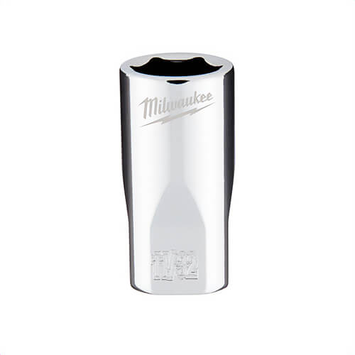 Milwaukee® 45-34-9006 Standard Socket, 1/4 in, 11/32 in, 6 Points, Polished Chrome