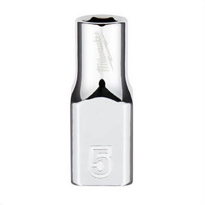 Milwaukee® 45-34-9030 Standard Socket, 1/4 in, 5 mm, 6 Points, Polished Chrome