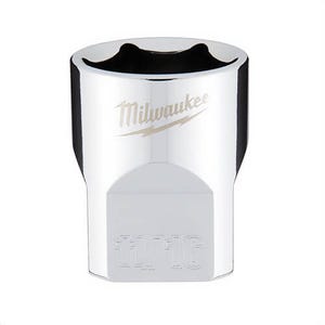 Milwaukee® 45-34-9067 Standard Socket, 3/8 in, 11/16 in, 6 Points, Polished Chrome