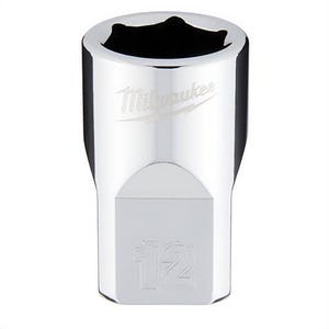 Milwaukee® 45-34-9082 Standard Socket, 3/8 in, 12 mm, 6 Points, Polished Chrome