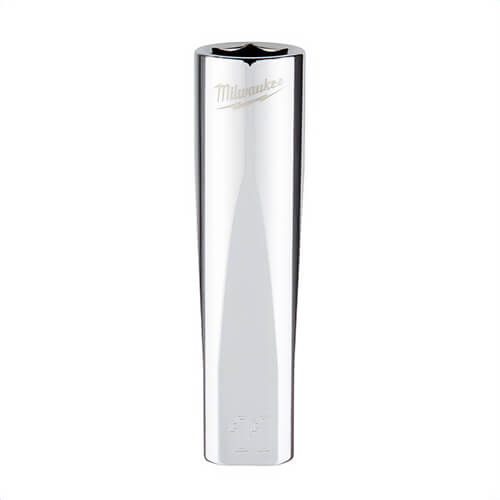 Milwaukee® 45-34-9094 Deep Socket, 3/8 in, 11 mm, 6 Points, Polished Chrome