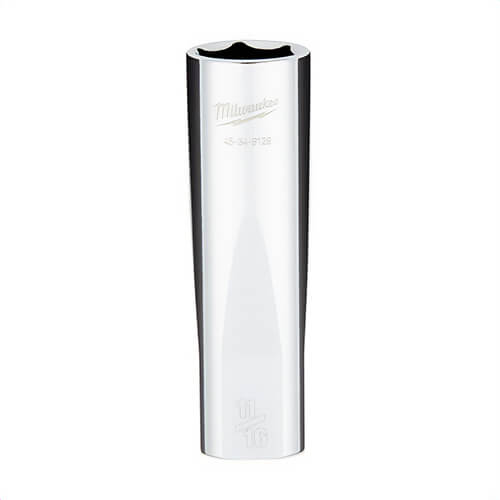 Milwaukee® 45-34-9129 Deep Socket with Four Flat™ Sides, 1/2 in, 11/16 in, 6 Points