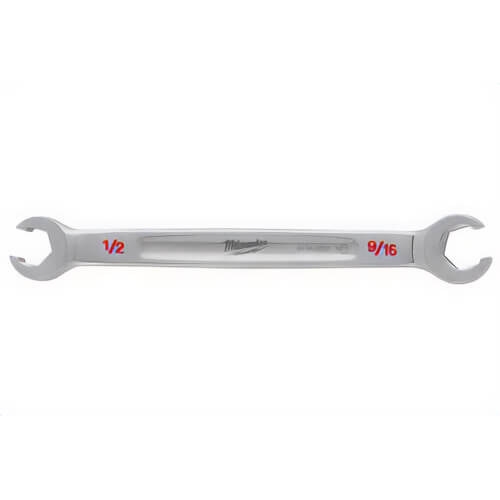 Milwaukee® 45-96-8302 Double End Flare Nut Wrench, 1/2 in x 9/16 in