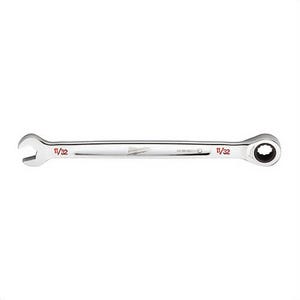 Milwaukee® 45-96-9211 Ratcheting Standard Length Combination Wrench, 11/32 in Wrench, 12 Points, Steel