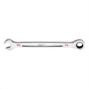 Milwaukee® 45-96-9214 Ratcheting Standard Length Combination Wrench, 7/16 in Wrench, 12 Points, Steel